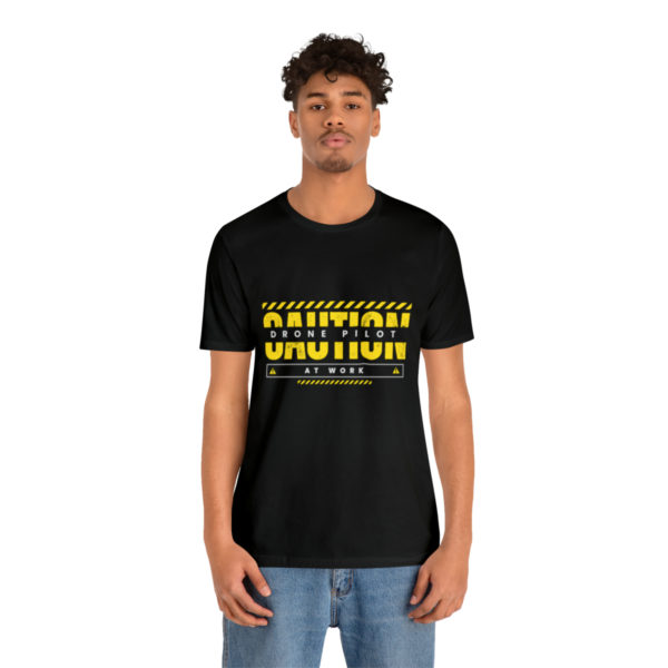 Caution: Drone Pilot at Work T-Shirt - Fly High in Style! - Image 5