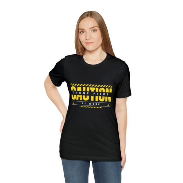 Caution: Drone Pilot at Work T-Shirt - Fly High in Style! - Image 6